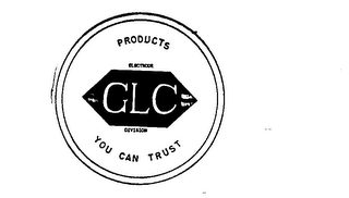 GLC PRODUCTS YOU CAN TRUST ELECTRODE DIVISION logo