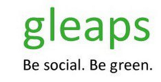 GLEAPS BE SOCIAL. BE GREEN. logo