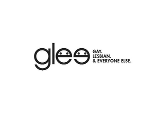 GLEE GAY. LESBIAN. & EVERYONE ELSE. logo