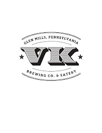GLEN MILLS, PENNSYLVANIA VK BREWING CO. & EATERY logo