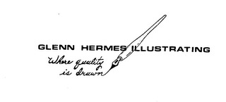 GLENN HERMES ILLUSTRATING WHERE QUALITY IS DRAWN logo