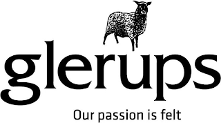 GLERUPS OUR PASSION IS FELT logo