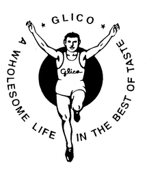 GLICO A WHOLESOME LIFE IN THE BEST OF TASTE logo