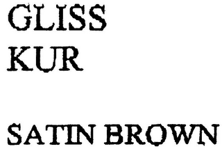 GLISS KUR SATIN BROWN logo