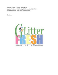 GLITTER FRESH SMALL PET BEDDING logo