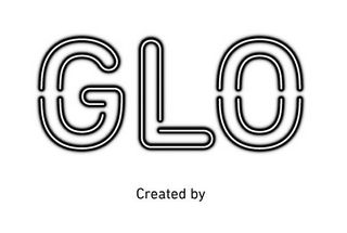 GLO CREATED BY logo