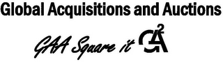 GLOBAL ACQUISITIONS AND AUCTIONS GAA SQUARE IT GA2 logo