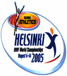 GLOBAL ATHLETICS HELSINKI IAAF WORLD CHAMPIONSHIPS logo