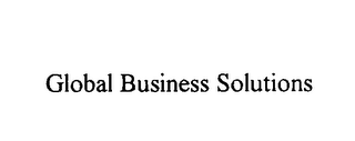 GLOBAL BUSINESS SOLUTIONS logo