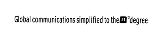 GLOBAL COMMUNICATIONS SIMPLIFIED TO THE NTH DEGREE logo