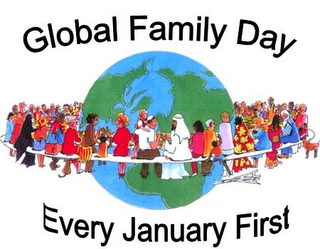 GLOBAL FAMILY DAY EVERY JANUARY FIRST logo