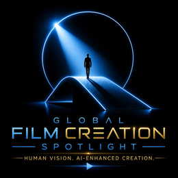 GLOBAL FILM CREATION SPOTLIGHT HUMAN VISION. AI-ENHANCED CREATION. logo