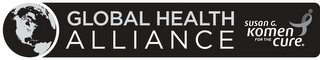 GLOBAL HEALTH ALLIANCE SUSAN G. KOMEN FOR THE CURE logo