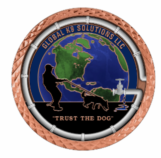 GLOBAL K9 SOLUTIONS LLC "TRUST THE DOG" logo