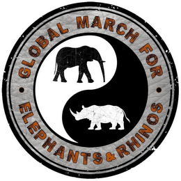 GLOBAL MARCH FOR ELEPHANTS AND RHINOS logo