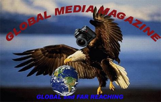 GLOBAL MEDIA MAGAZINE GLOBAL AND FAR REACHING logo