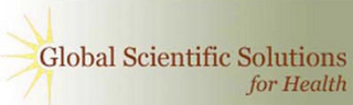 GLOBAL SCIENTIFIC SOLUTIONS FOR HEALTH logo