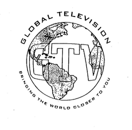 GLOBAL TELEVISION BRINGING THE WORLD CLOSER TO YOU GTV logo