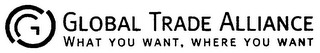 GLOBAL TRADE ALLIANCE WHAT YOU WANT, WHERE YOU WANT logo