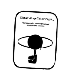 GLOBAL VILLAGE YELLOW PAGES YOUR SOURCE FOR LOCAL INTERNATIONAL PRODUCTS AND SERVICES logo