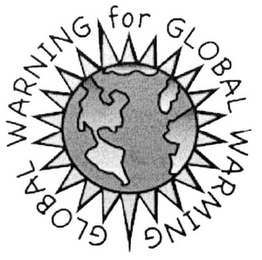 GLOBAL WARNING FOR GLOBAL WARMING logo