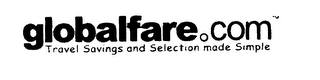 GLOBALFARE.COM TRAVEL SAVINGS AND SELECTION MADE SIMPLE logo