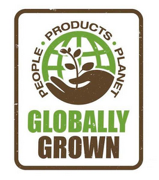 GLOBALLY GROWN PEOPLE · PRODUCTS · PLANET logo