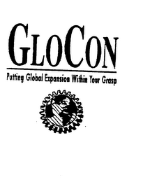 GLOCON PUTTING GLOBAL EXPANSION WITHIN YOUR GRASP logo