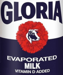 GLORIA EVAPORATED MILK VITAMIN D ADDED logo