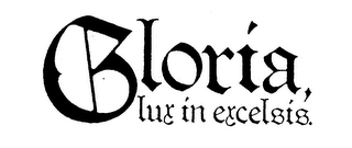 GLORIA, LUX IN EXCELSIS. logo