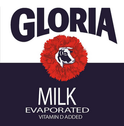 GLORIA MILK EVAPORATED VITAMIN D ADDED logo