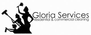 GLORIA SERVICES RESIDENTIAL & COMMERCIAL CLEANING logo