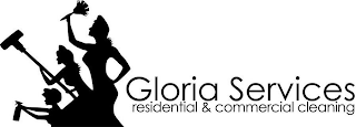 GLORIA SERVICES RESIDENTIAL & COMMERCIAL CLEANING logo