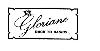 GLORIANE BACK TO BASICS...