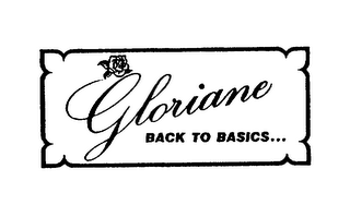 GLORIANE BACK TO BASICS... logo