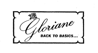 GLORIANE BACK TO BASICS... logo
