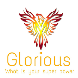 GLORIOUS WHAT IS YOUR SUPER POWER logo