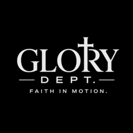 GLORY -DEPT.- FAITH IN MOTION. logo