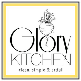 GLORY KITCHEN CLEAN, SIMPLE & ARTFUL logo