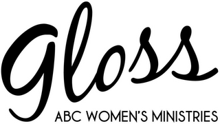 GLOSS ABC WOMEN'S MINISTRIES logo