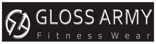 GLOSS ARMY  F I T N E S S  W E A R GA logo