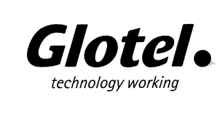 GLOTEL. TECHNOLOGY WORKING logo