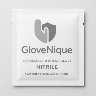 GLOVENIQUE DISPOSABLE HYGIENE GLOVE NITRILE 1 AMBIDEXTROUS INSIDE logo