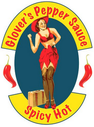 GLOVER'S PEPPER SAUCE SPICY HOT logo