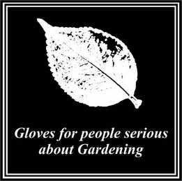 GLOVES FOR PEOPLE SERIOUS ABOUT GARDENING logo