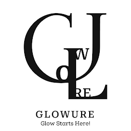 GLOWURE GLOWURE GLOW STARTS HERE! logo