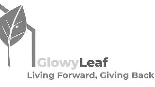 GLOWYLEAF LIVING FORWARD, GIVING BACK logo