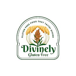 GLUTEN FREE FOOD THAT TASTES DIVINE DIVINELY GLUTEN FREE logo