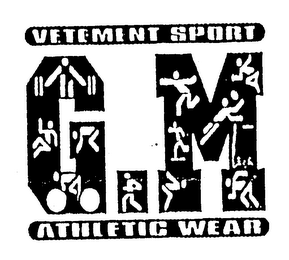 G.M VETEMENT SPORT ATHLETIC WEAR logo