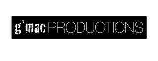 G*MAC PRODUCTIONS logo
